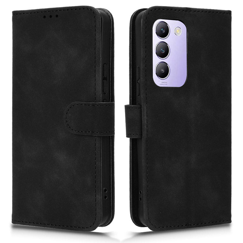 For vivo Y200e 5G Case Skin-touch Texture Flip Smart Phone Wallet Cover For vivo Y200e 5G Case Skin-touch Texture Flip Smart Phone Wallet Cover